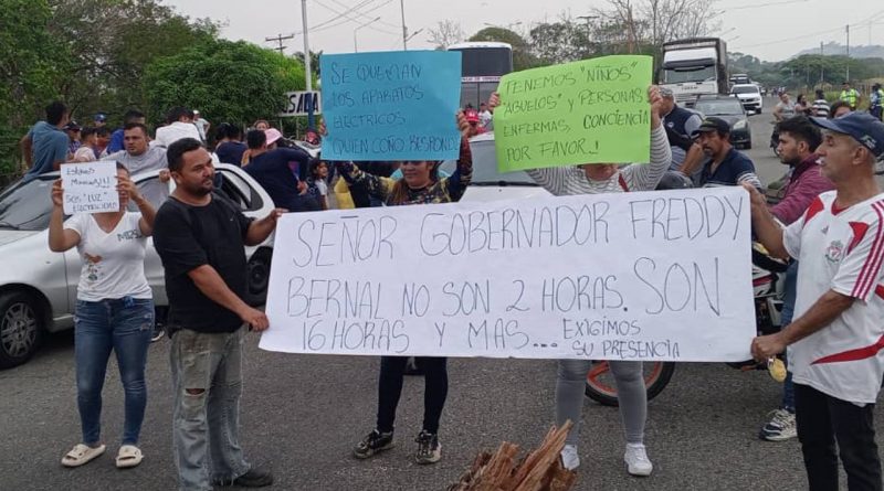 PIEDEMONTE | Habitantes de Abejales y Punta de Piedra protestan por excesos en cortes por administración de cargas